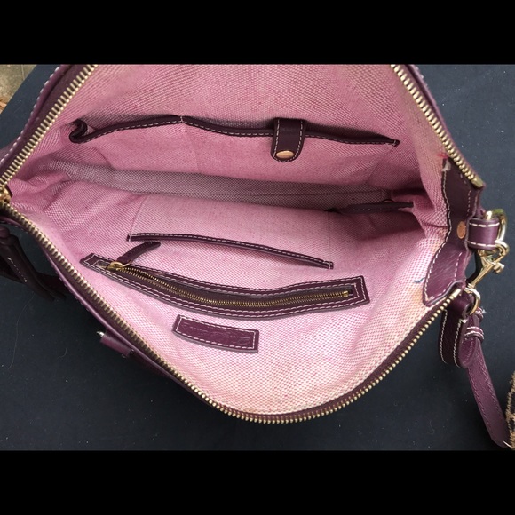 Dooney & Bourke  Purple Leather Bag - Picture 4 of 6
